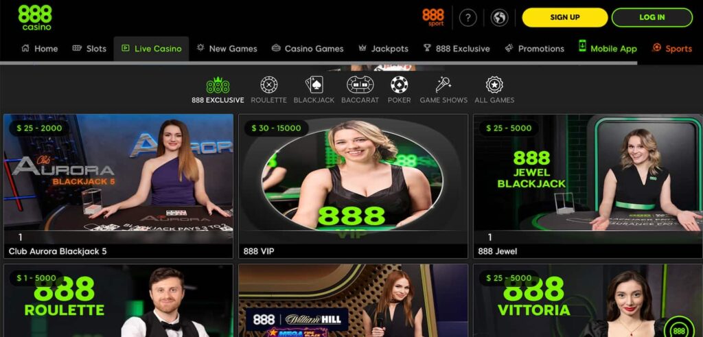 888-live-casino-section